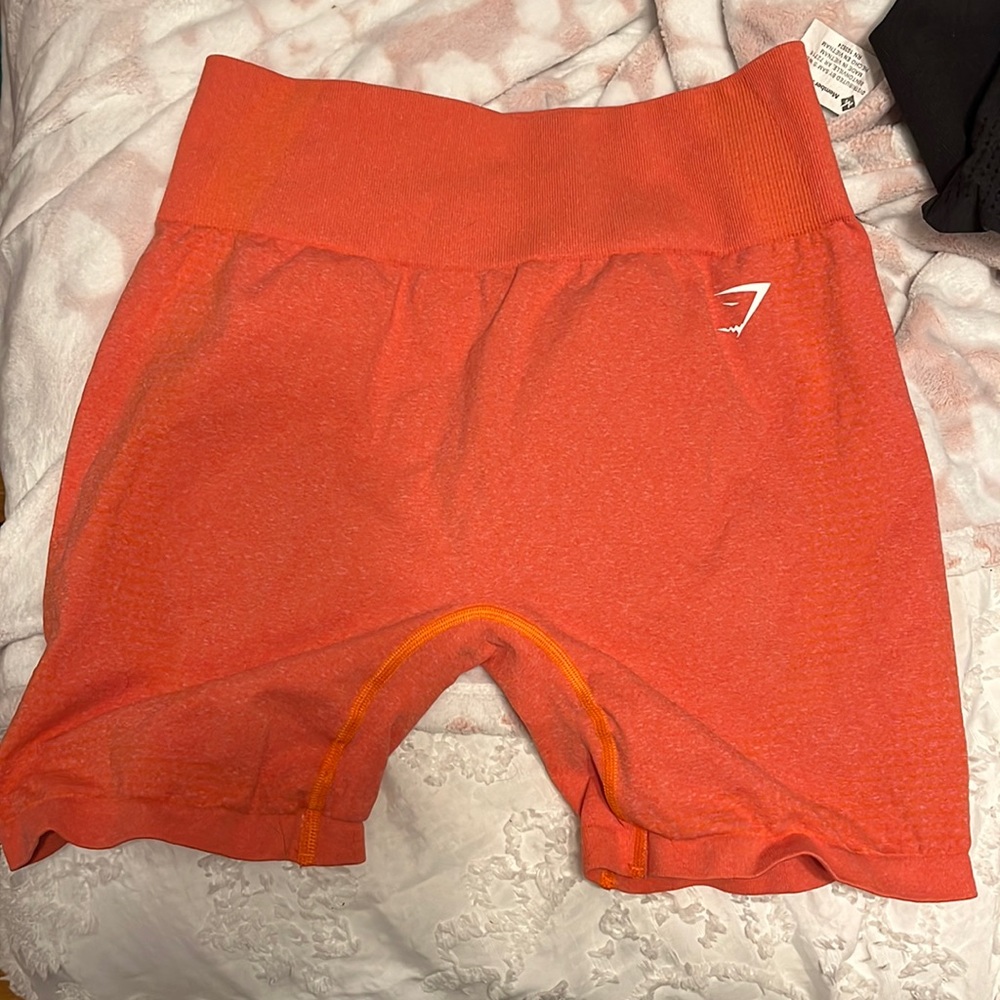 Gymshark Orange Athletic Shorts